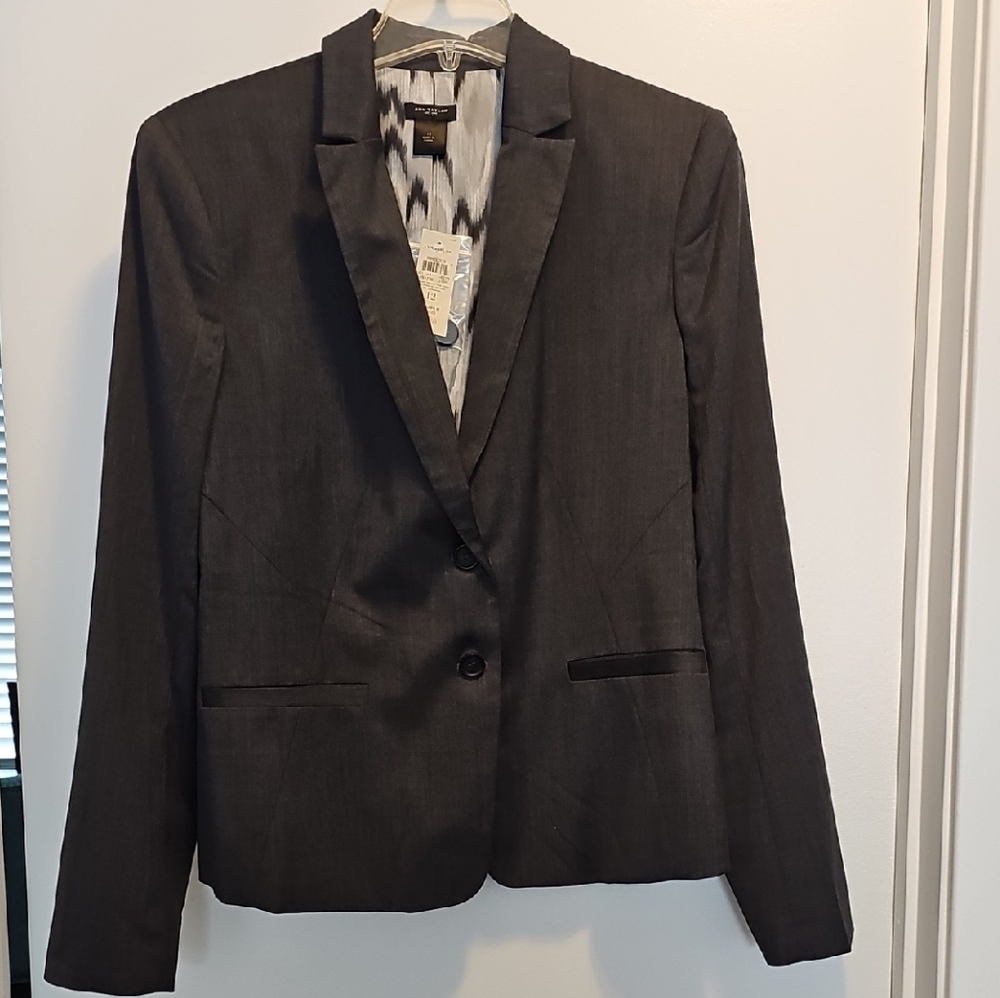Ann Taylor Charcoal Gray Blazer